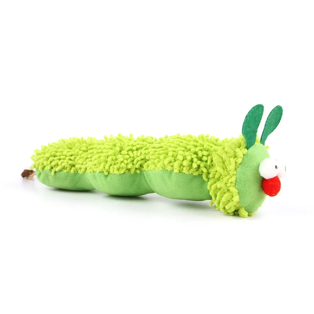 Cat Chew Toys Caterpillar Catnip Molar Teaser for Kittens