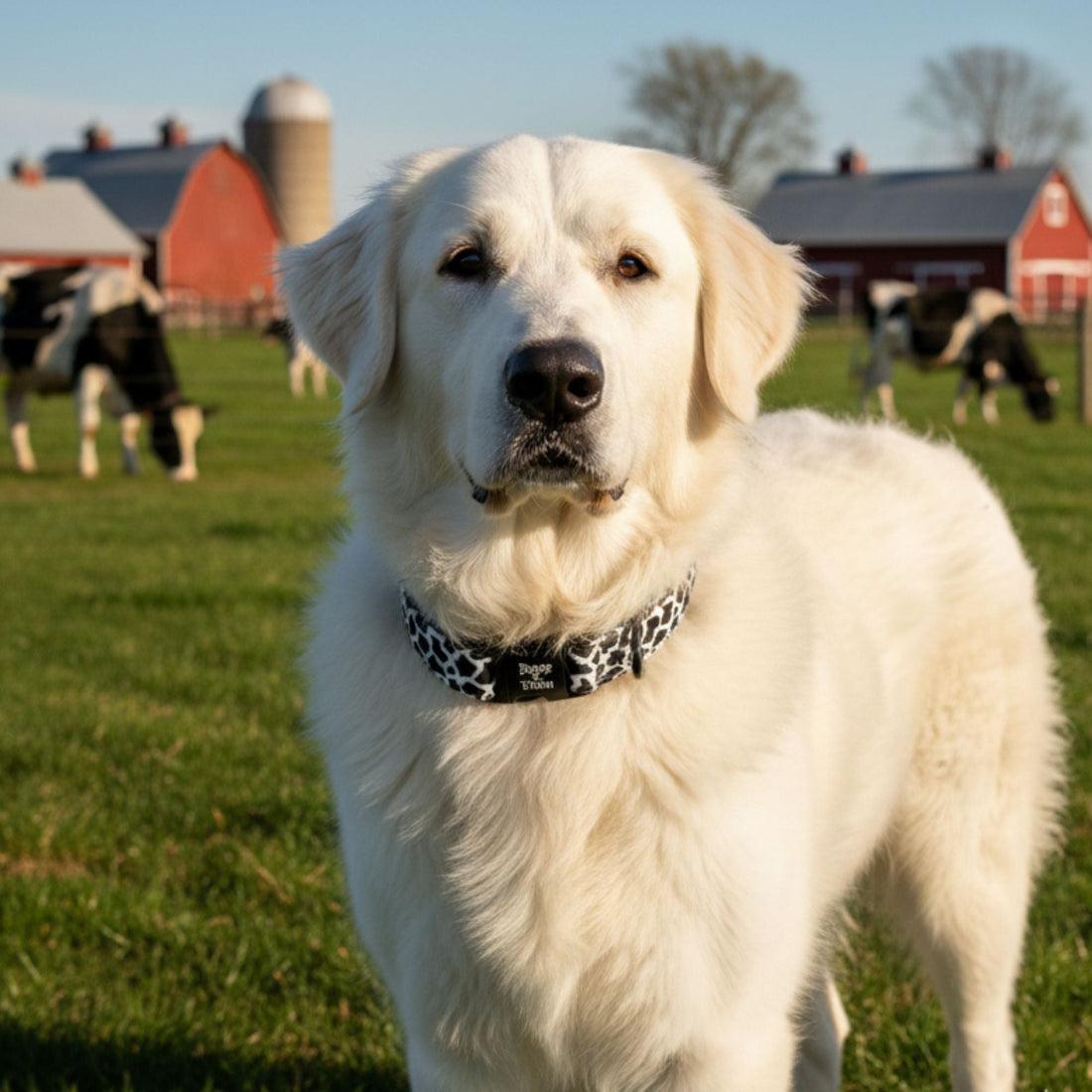 Boop Town Durable Cotton Dog Collar – Adjustable with Metal Buckle