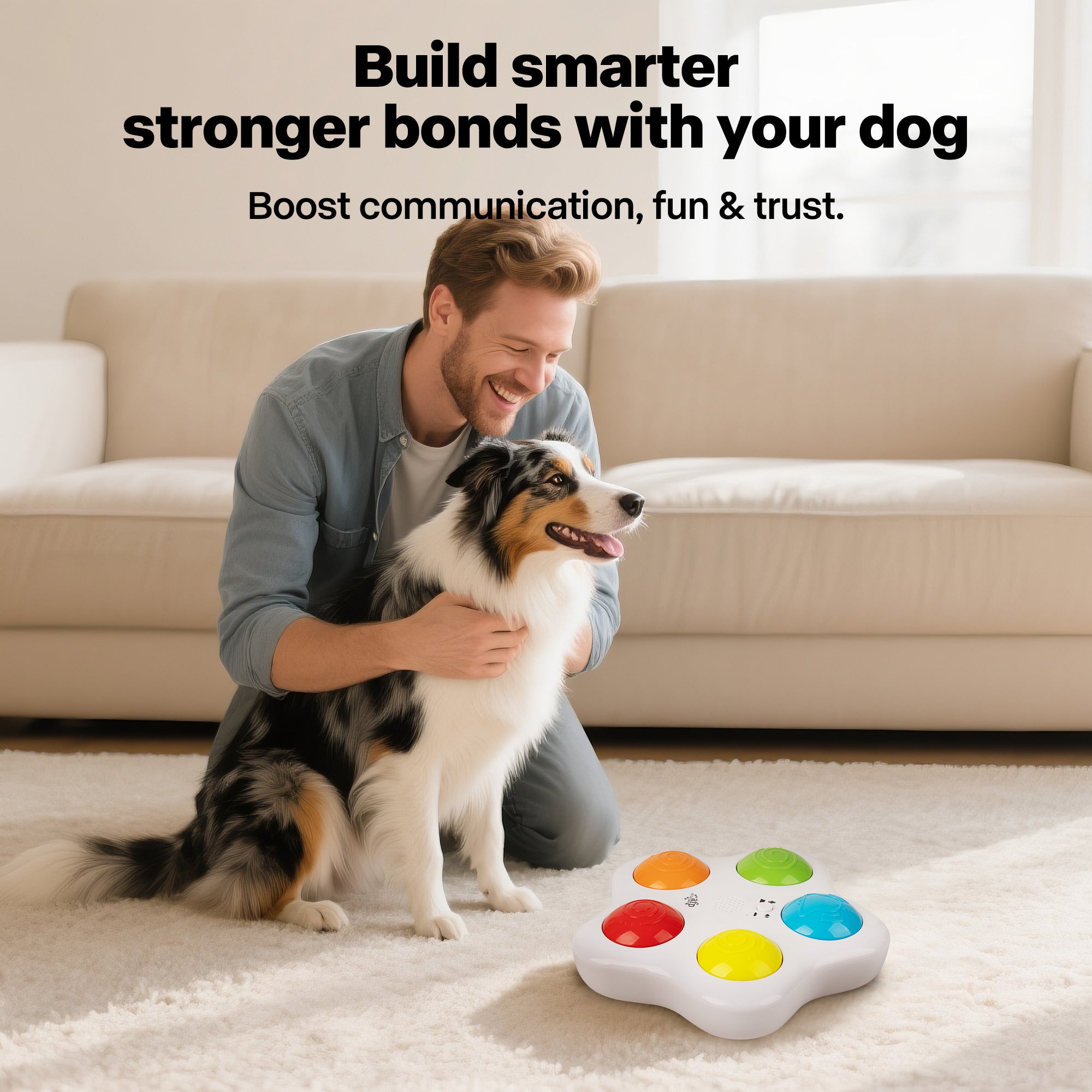 Interactive -Dog Toy - Pet Brain Training buttons
