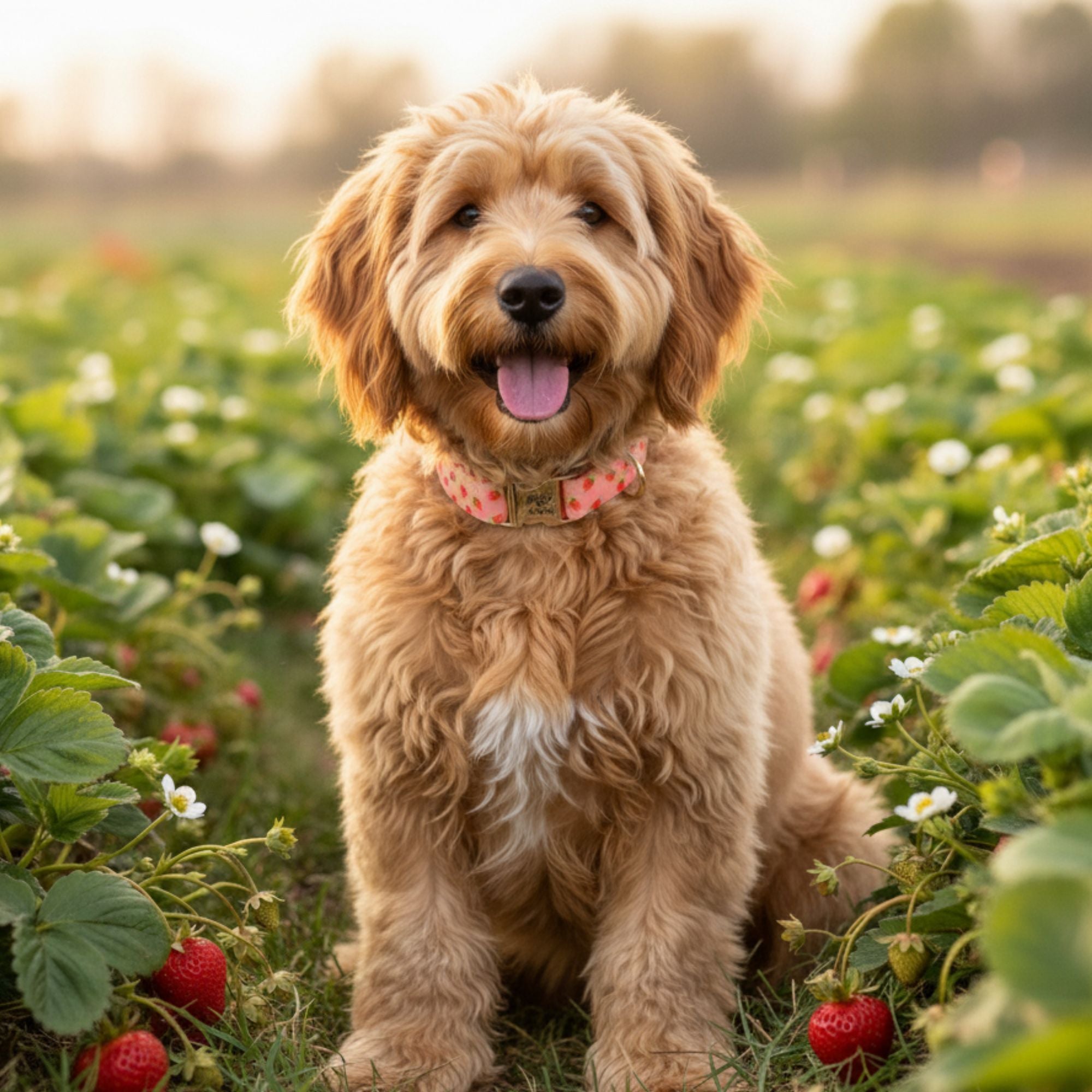 Boop Town Durable Cotton Dog Collar – Adjustable with Metal Buckle