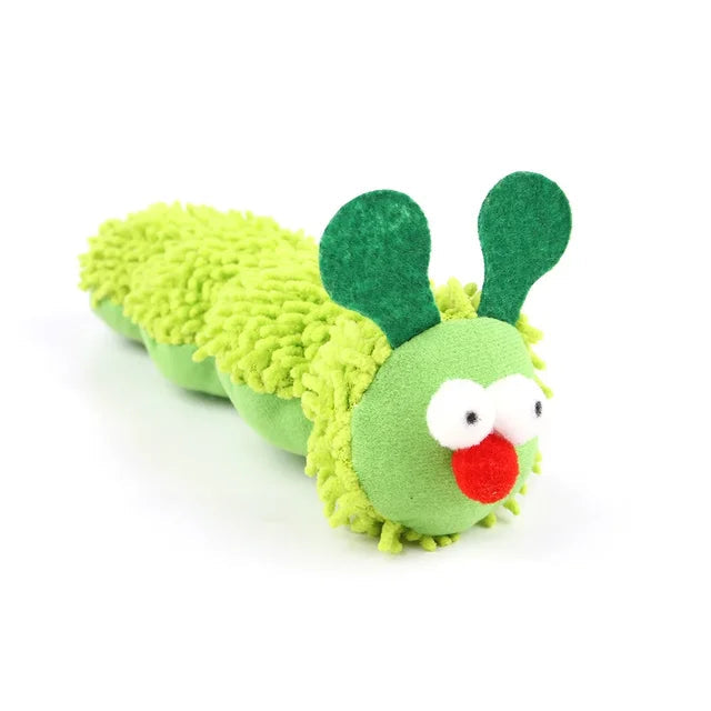 Cat Chew Toys Caterpillar Catnip Molar Teaser for Kittens