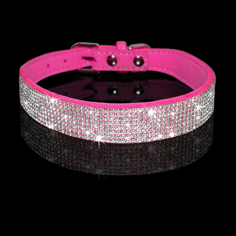 Rhinestone Pet Collar & Leash Set