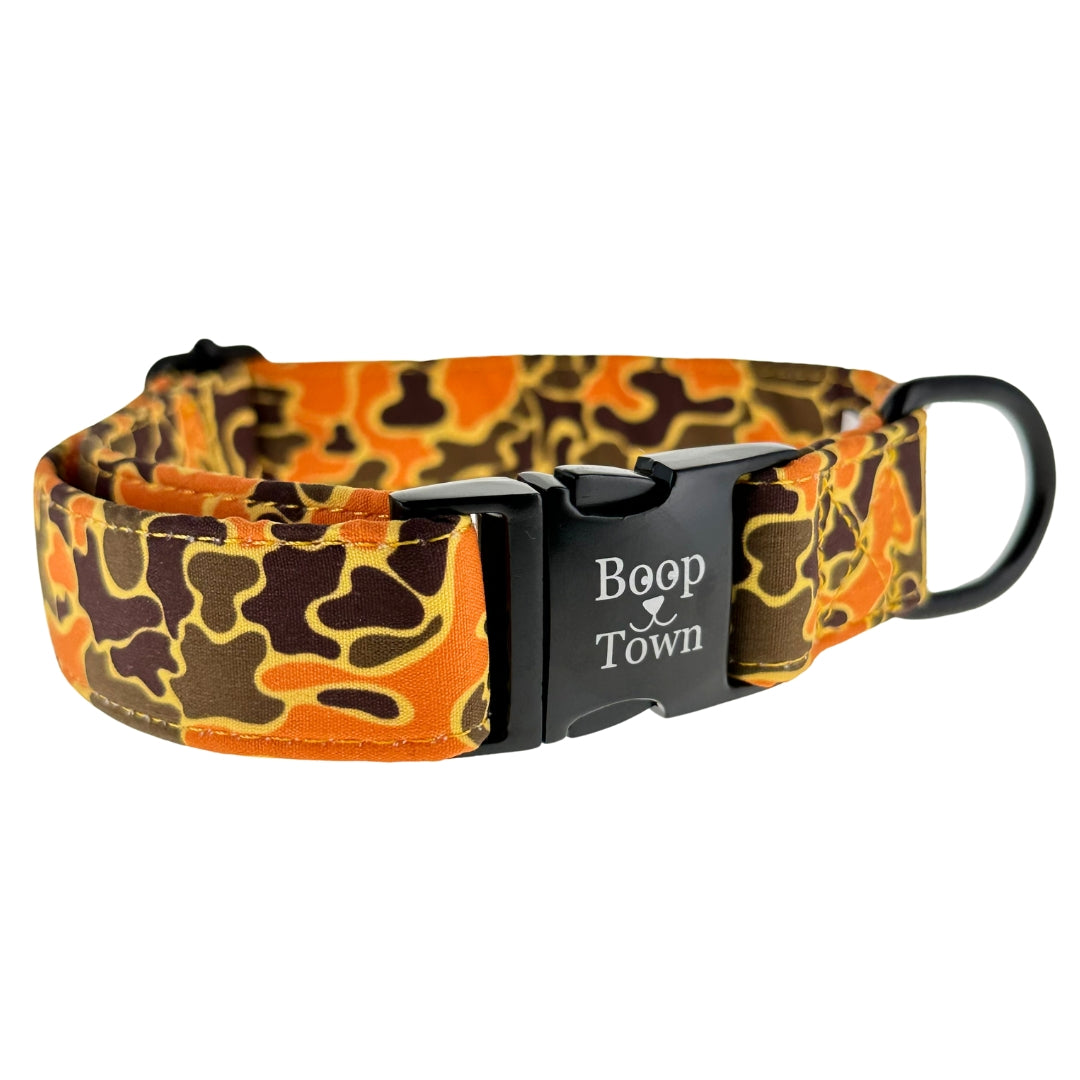 Boop Town Durable Cotton Dog Collar – Adjustable with Metal Buckle