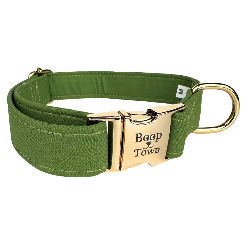 Boop Town Durable Cotton Dog Collar – Adjustable with Metal Buckle