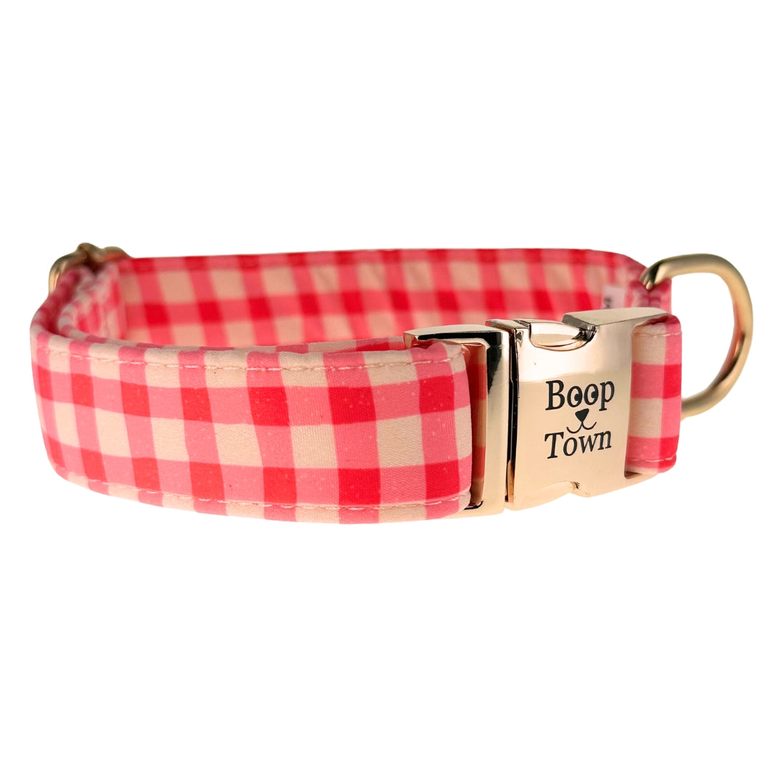 Boop Town Durable Cotton Dog Collar – Adjustable with Metal Buckle