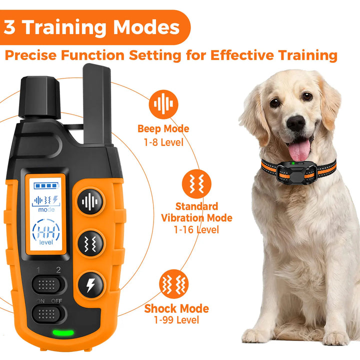 3300Ft Electric Dog Training Collar Remote Waterproof Shock Vibration