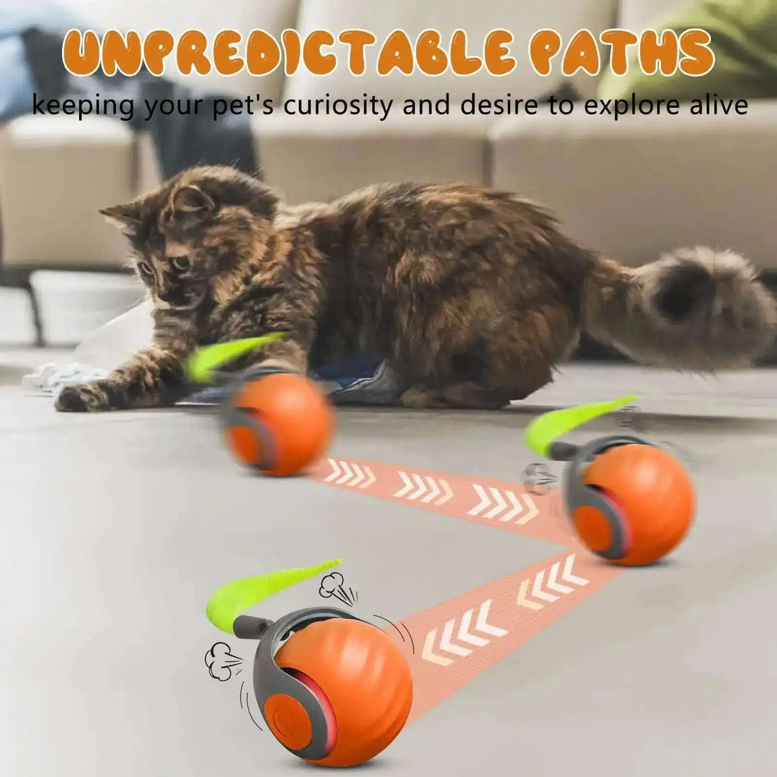Speedy Tail 2.0 Smart Interactive Cat Toy with Automatic Balls