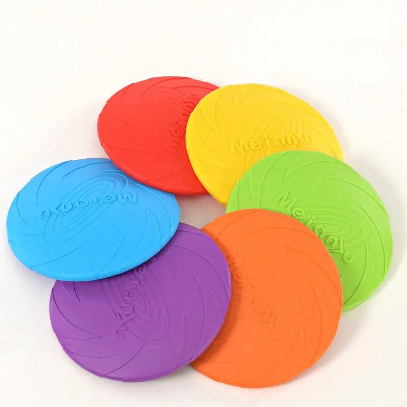 Bite-Resistant Flying Disc Dog Toy for Training and Outdoor Play