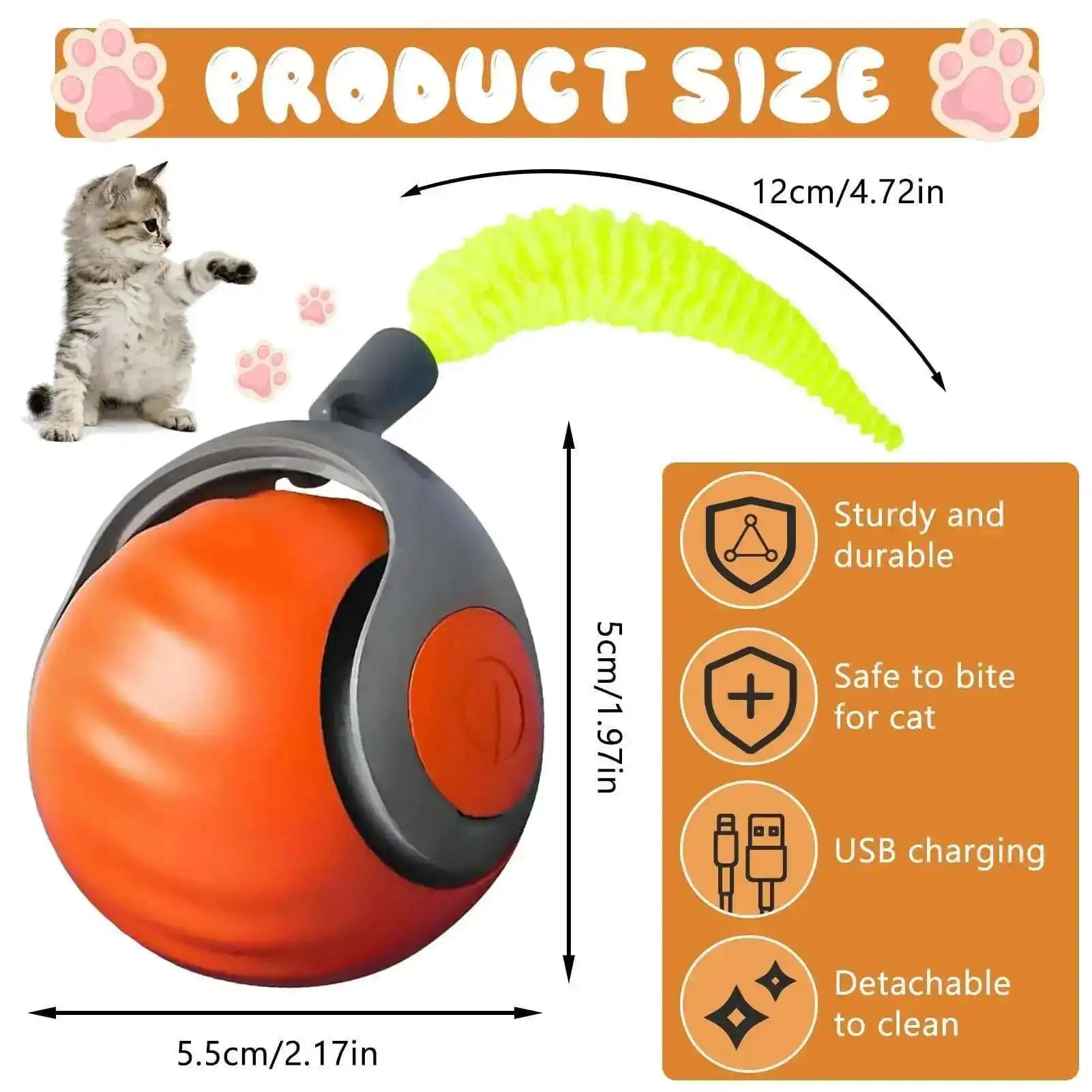 Speedy Tail 2.0 Smart Interactive Cat Toy with Automatic Balls