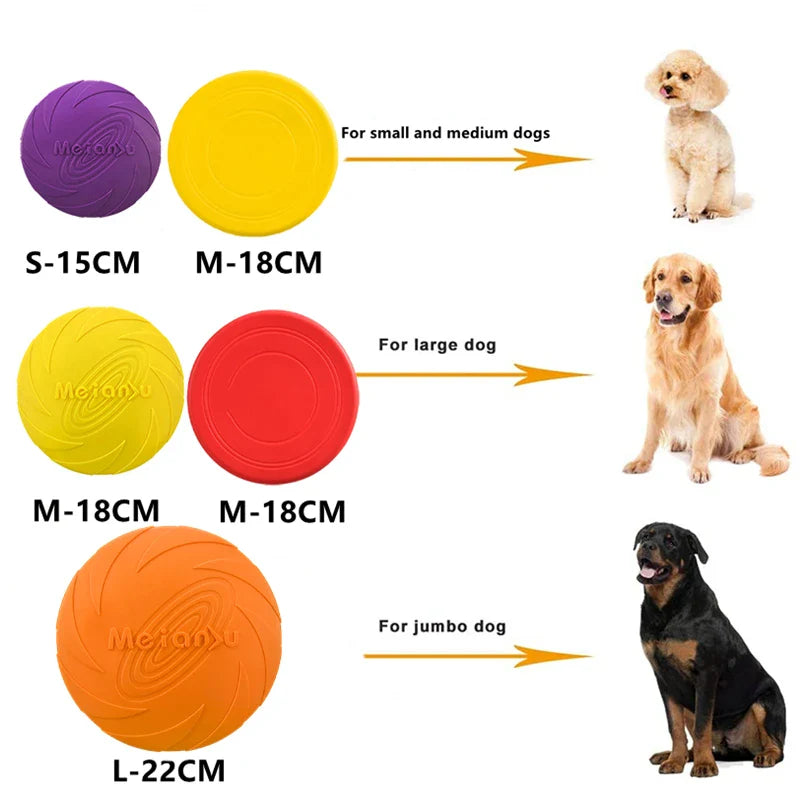 Bite-Resistant Flying Disc Dog Toy for Training and Outdoor Play