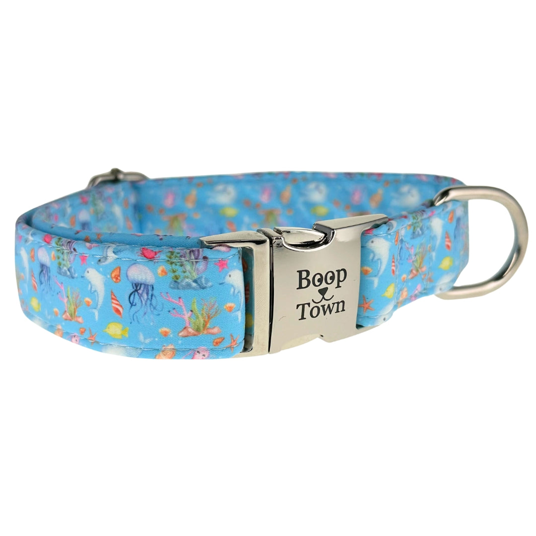 Boop Town Durable Cotton Dog Collar – Adjustable with Metal Buckle