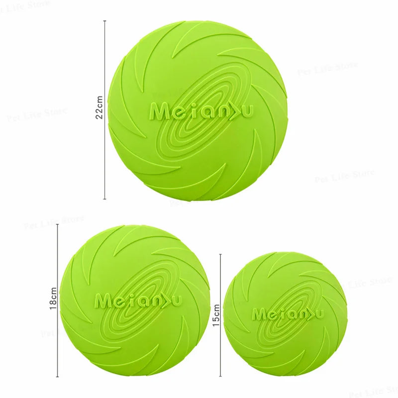 Bite-Resistant Flying Disc Dog Toy for Training and Outdoor Play