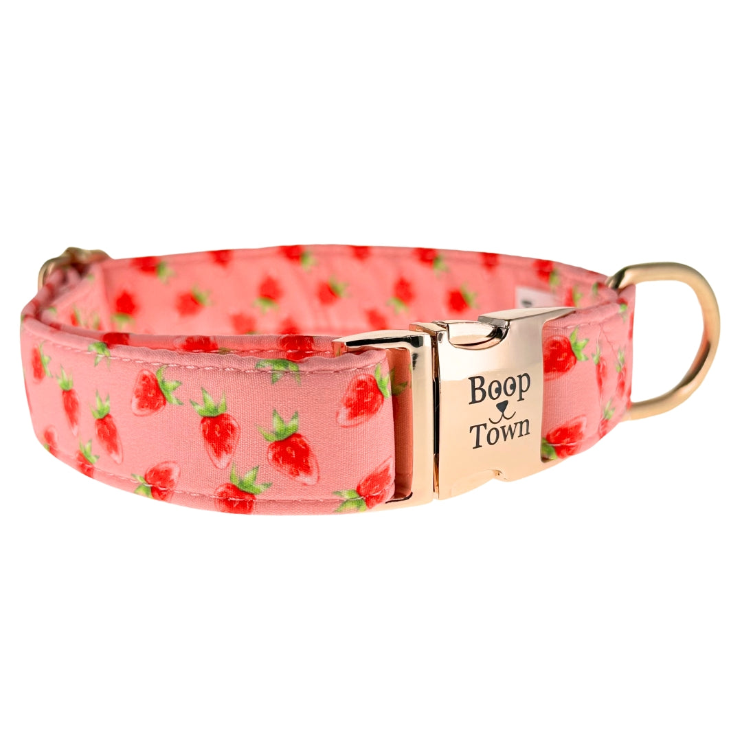 Boop Town Durable Cotton Dog Collar – Adjustable with Metal Buckle