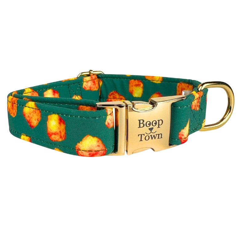 Boop Town Durable Cotton Dog Collar – Adjustable with Metal Buckle