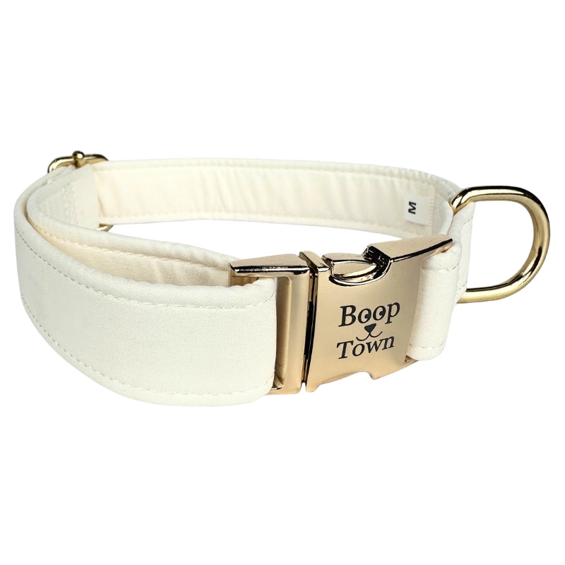 Boop Town Durable Cotton Dog Collar – Adjustable with Metal Buckle