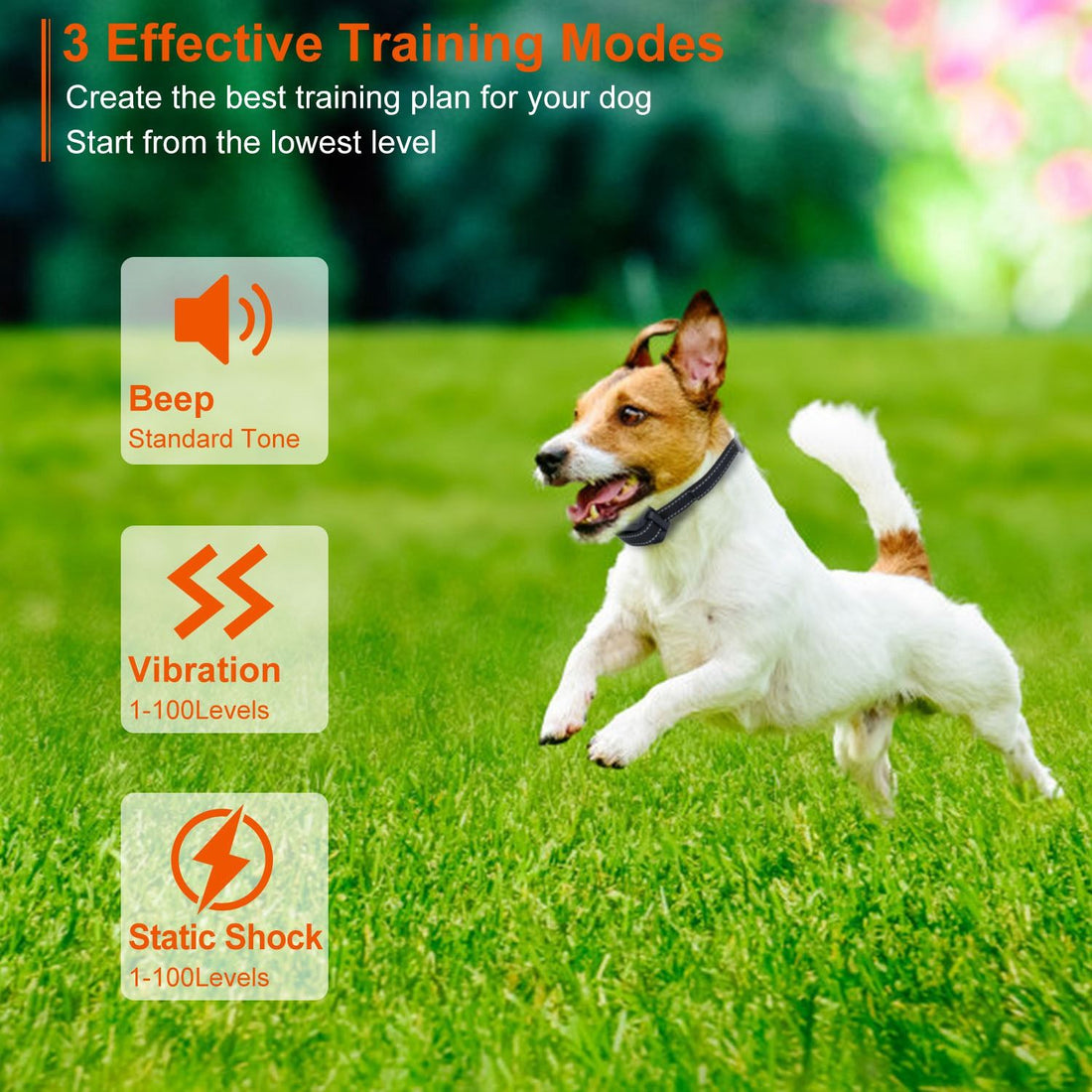 Long-Range 3280FT Dog Training Collar Waterproof Vibration Beep Shock