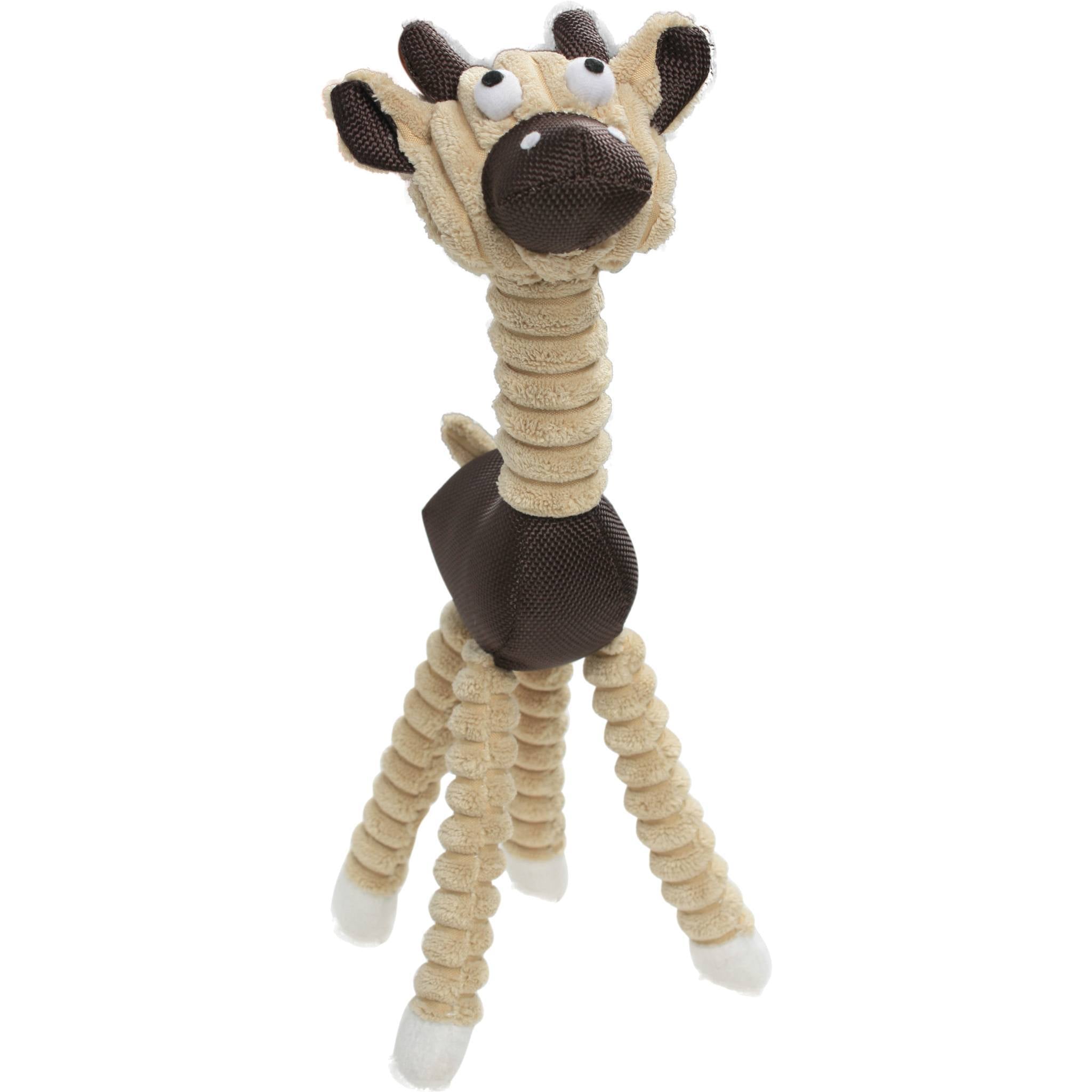 Giraffe Cow Jute Rope and Squeak Chew Toy for Dogs