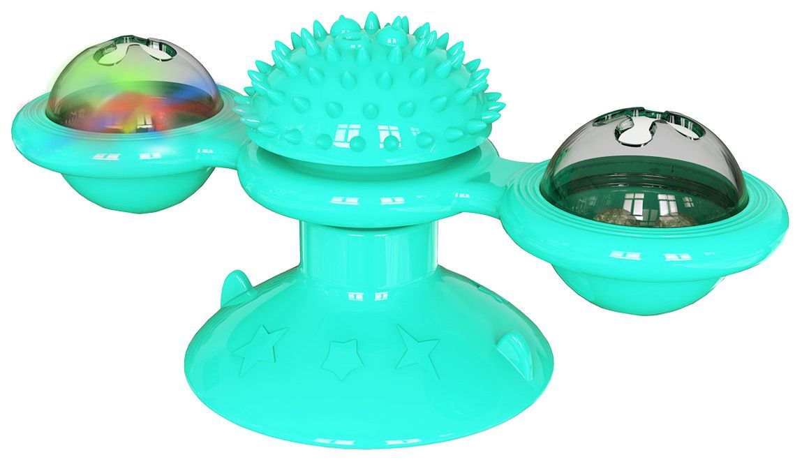 “Windmill” Rotating Suction Cup Spinning Toy for Cats