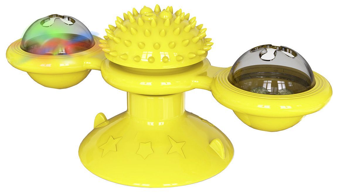 “Windmill” Rotating Suction Cup Spinning Toy for Cats