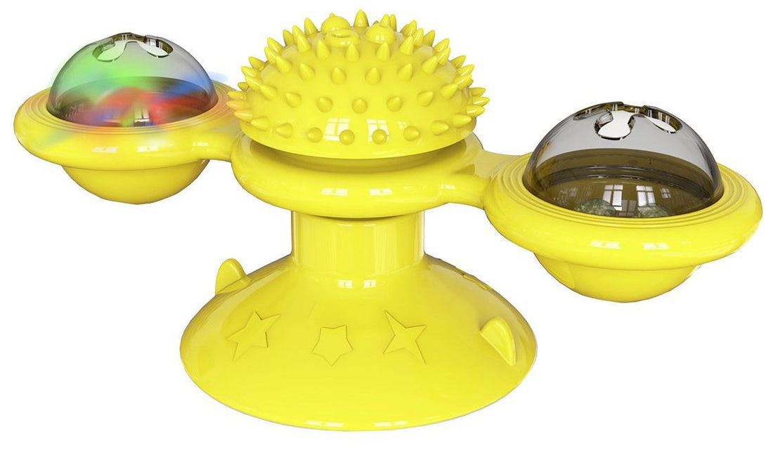“Windmill” Rotating Suction Cup Spinning Toy for Cats